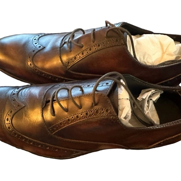Men’s Massimo Matteo Corazzano Wing Tip 10.5 M (chocolate) - Picture 2 of 12